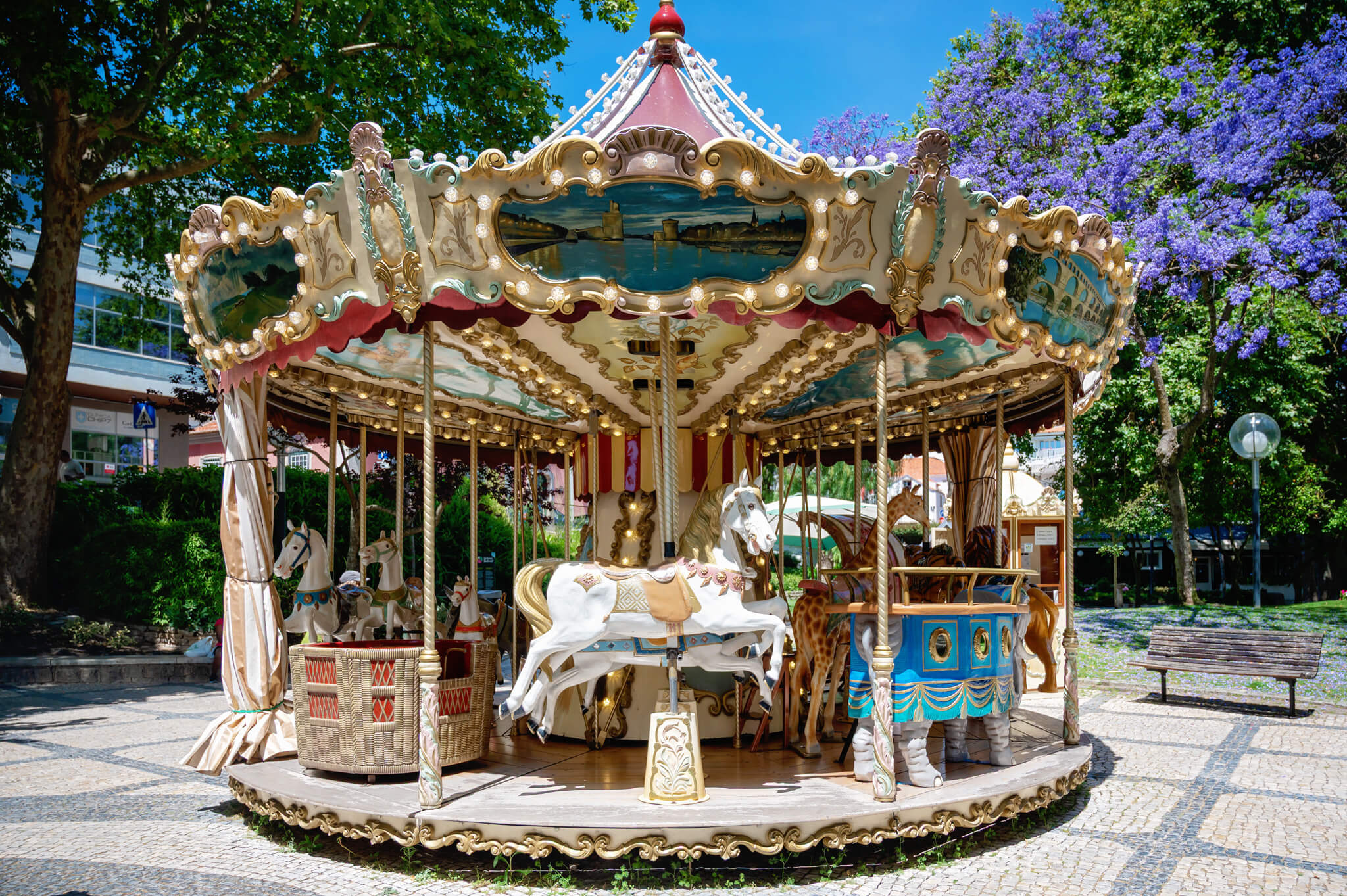 Carousel in Old Town Cascais Portugal