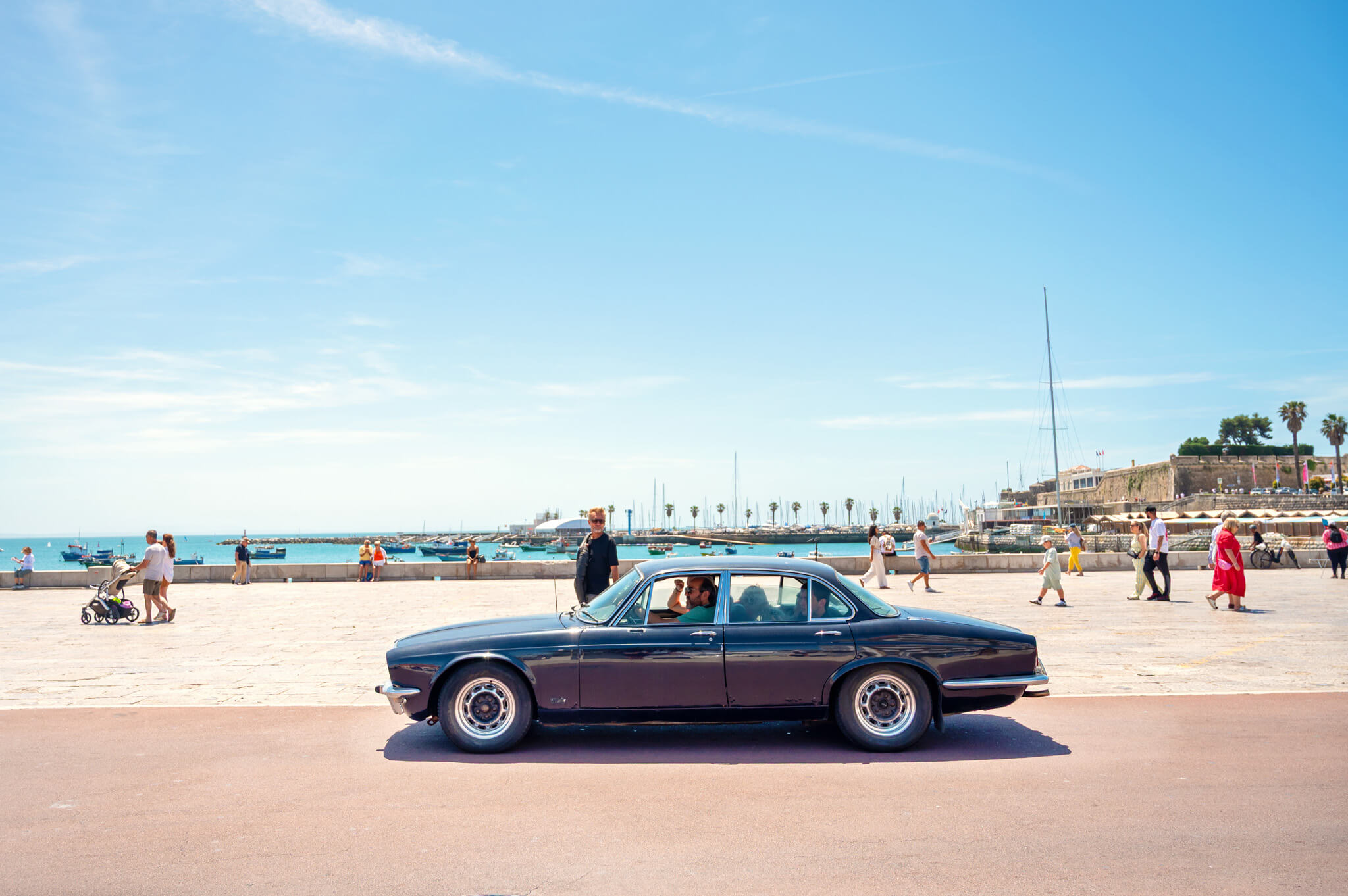 Old car in in Cascais Portugal