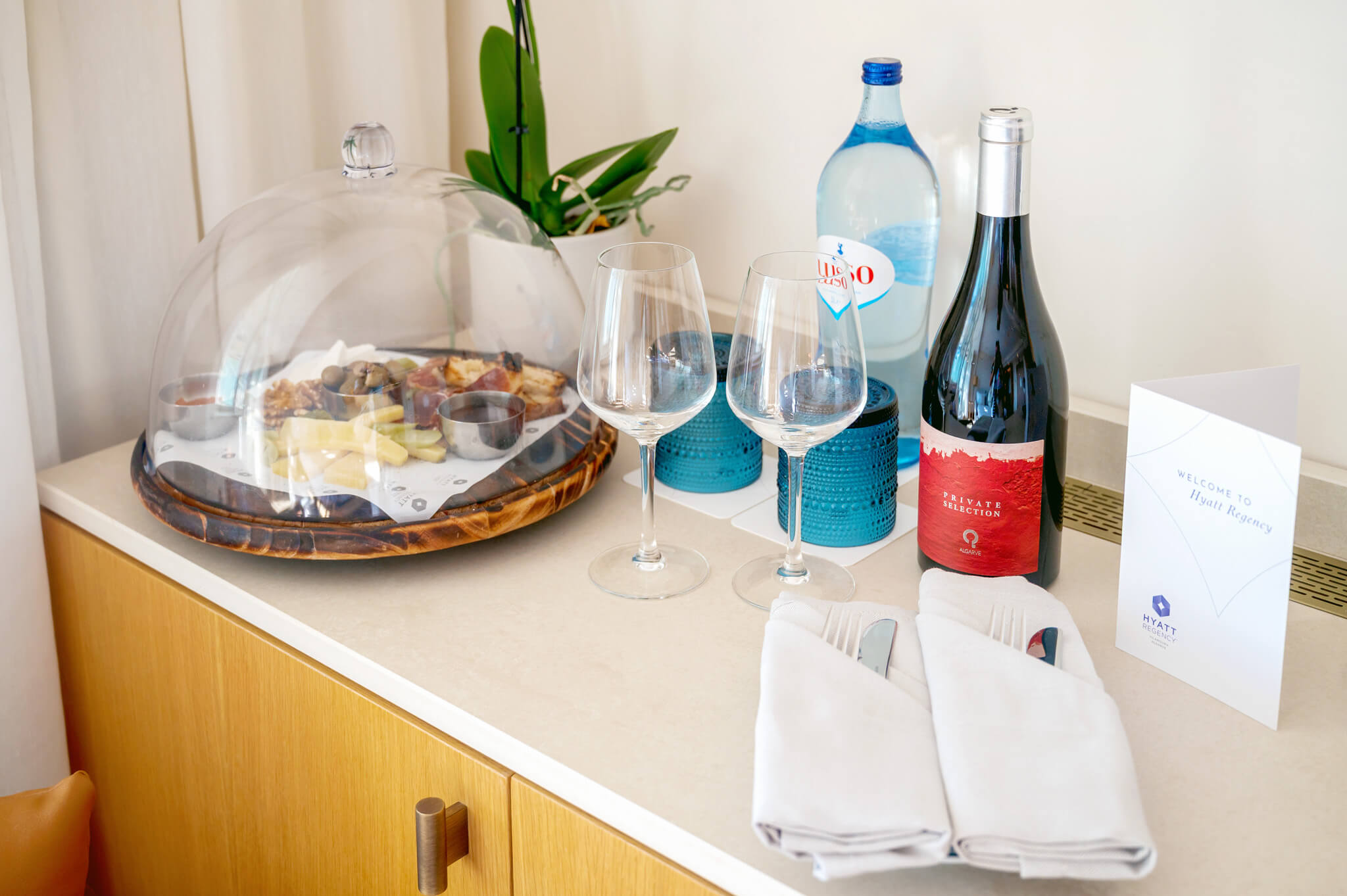 Hyatt globalist welcome amenity at the Hyatt Regency Vilamoura Algarve