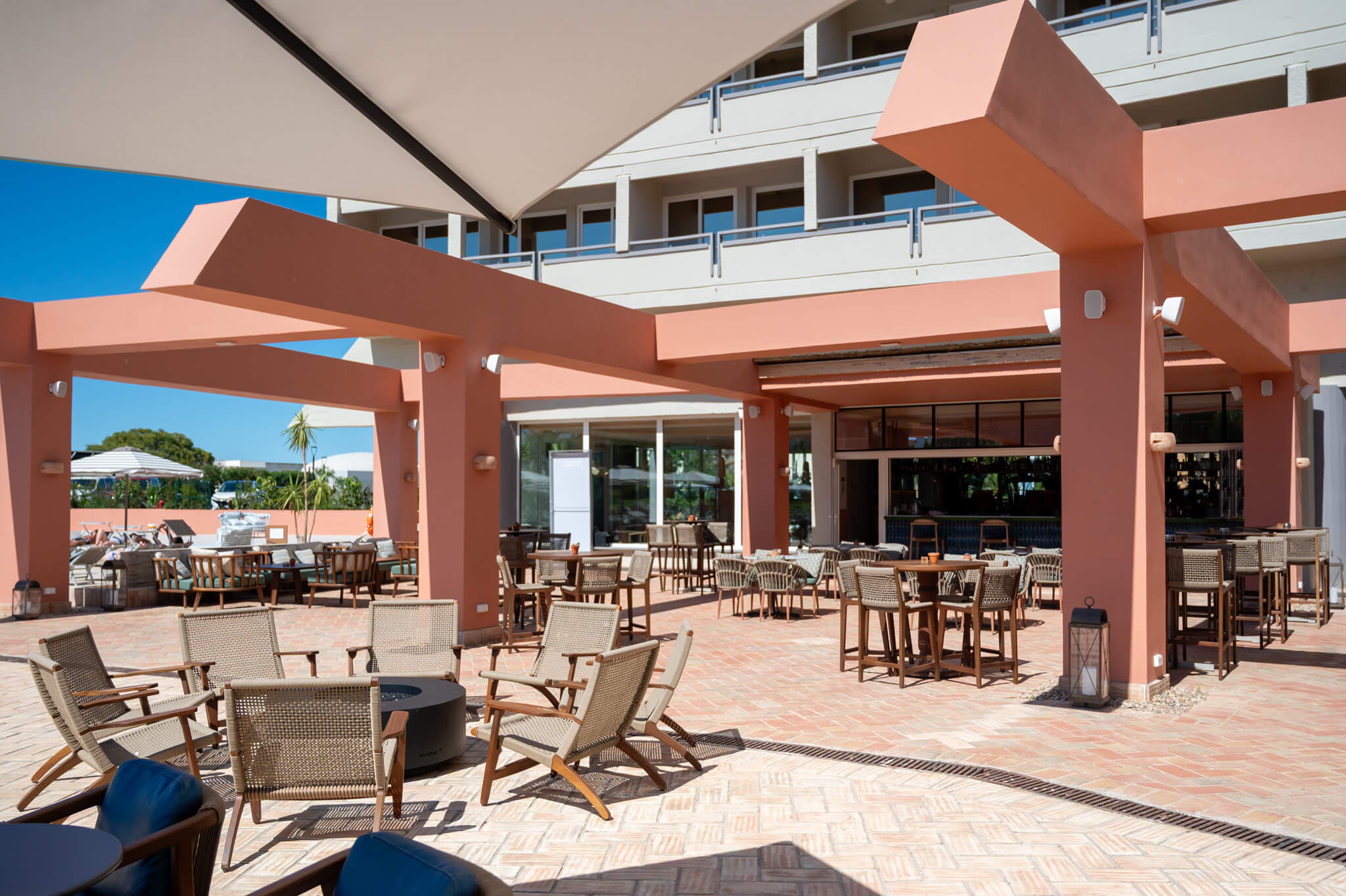 outdoor sitting area at the Hyatt Regency Vilamoura Algarve