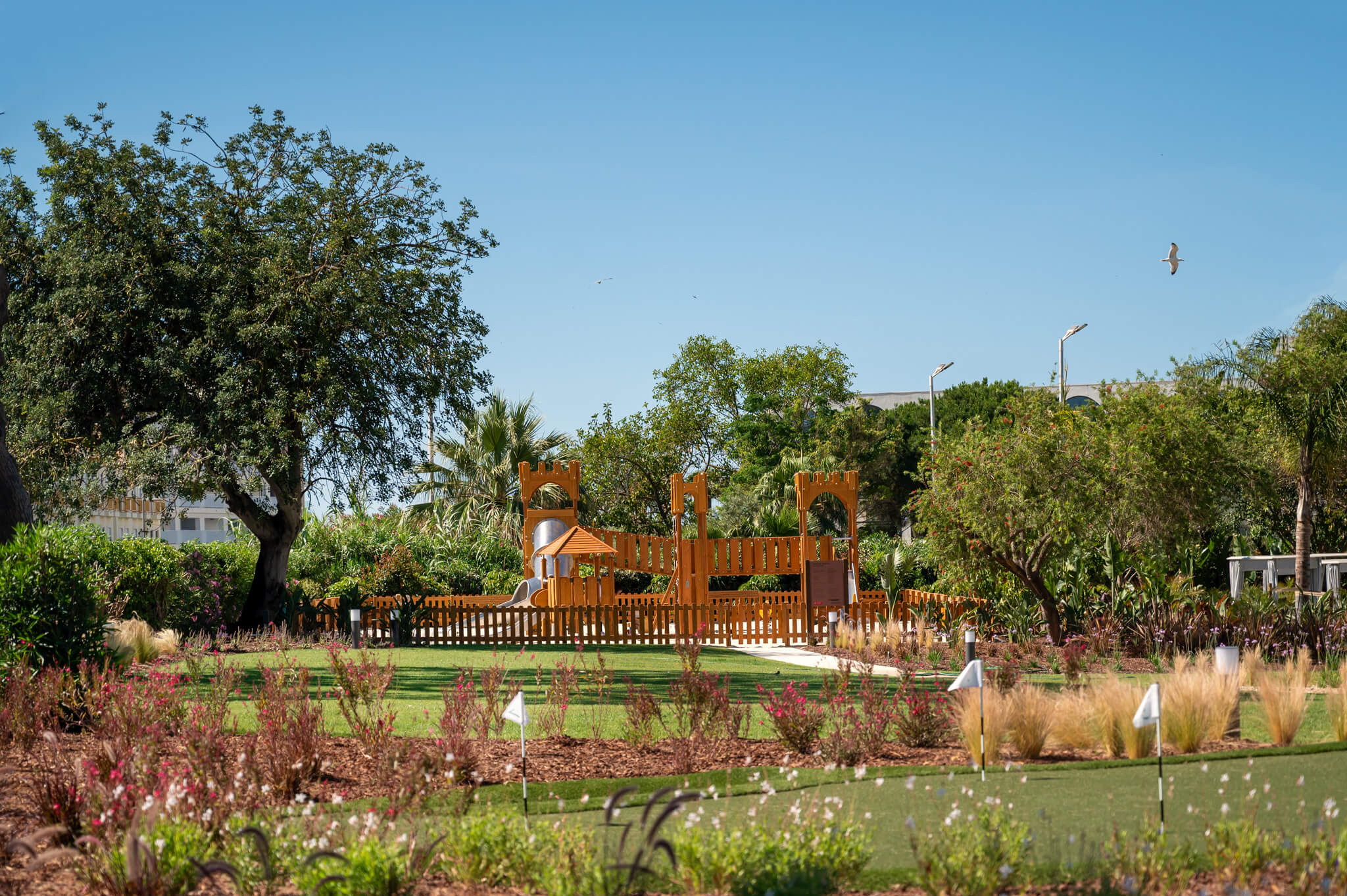 putting green and playground at the Hyatt Regency Vilamoura Algarve
