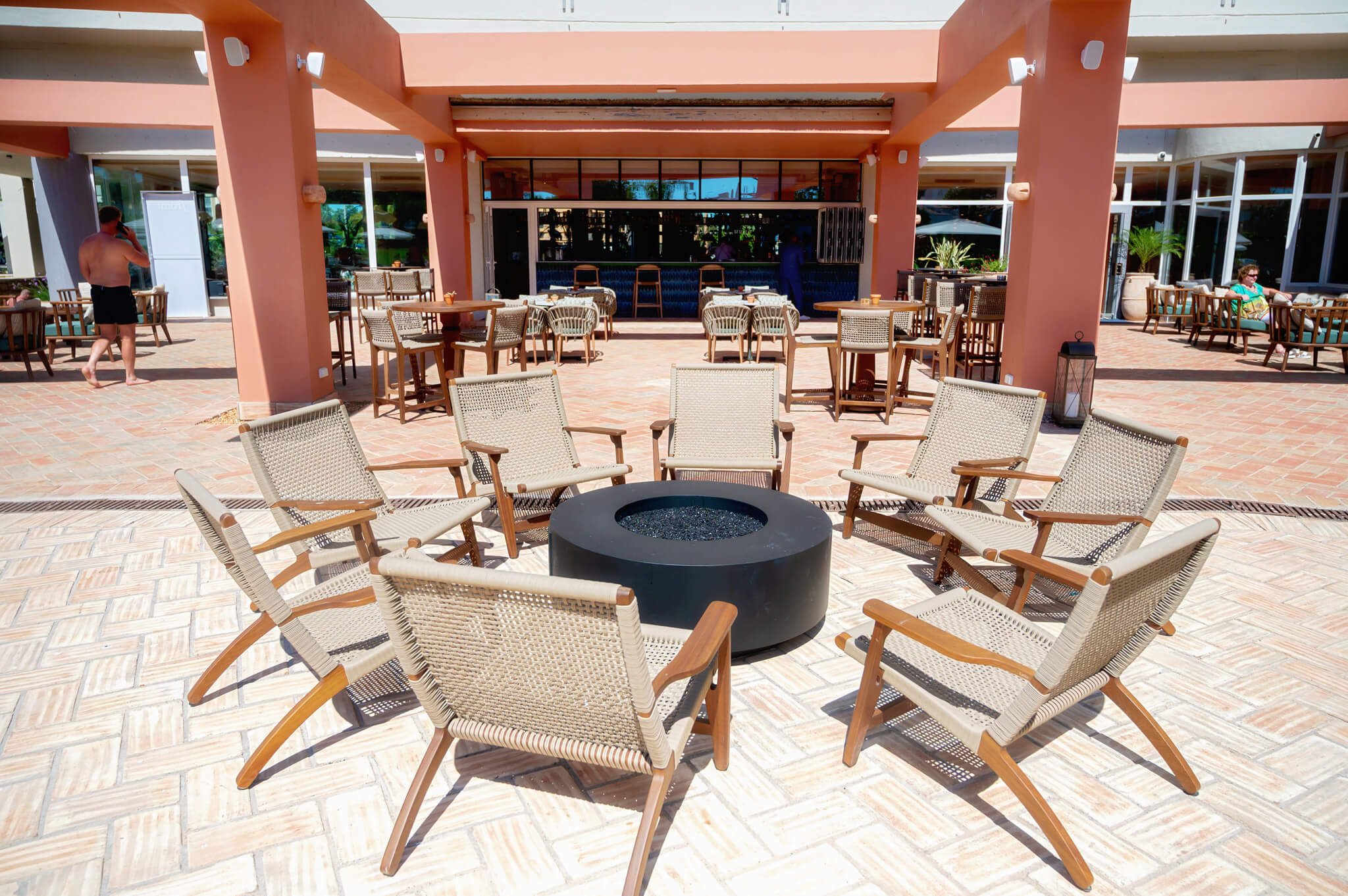 firepit at the Hyatt Regency Vilamoura Algarve