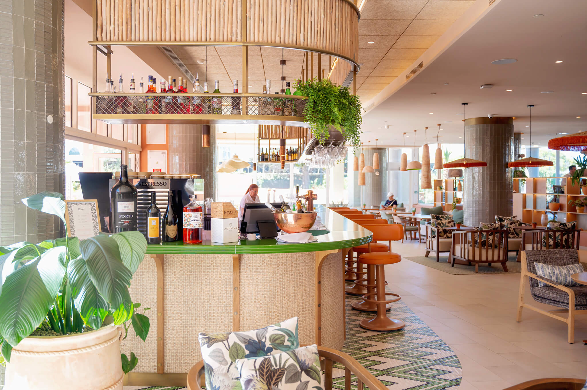 Lobby bar at the Hyatt Regency Vilamoura Algarve