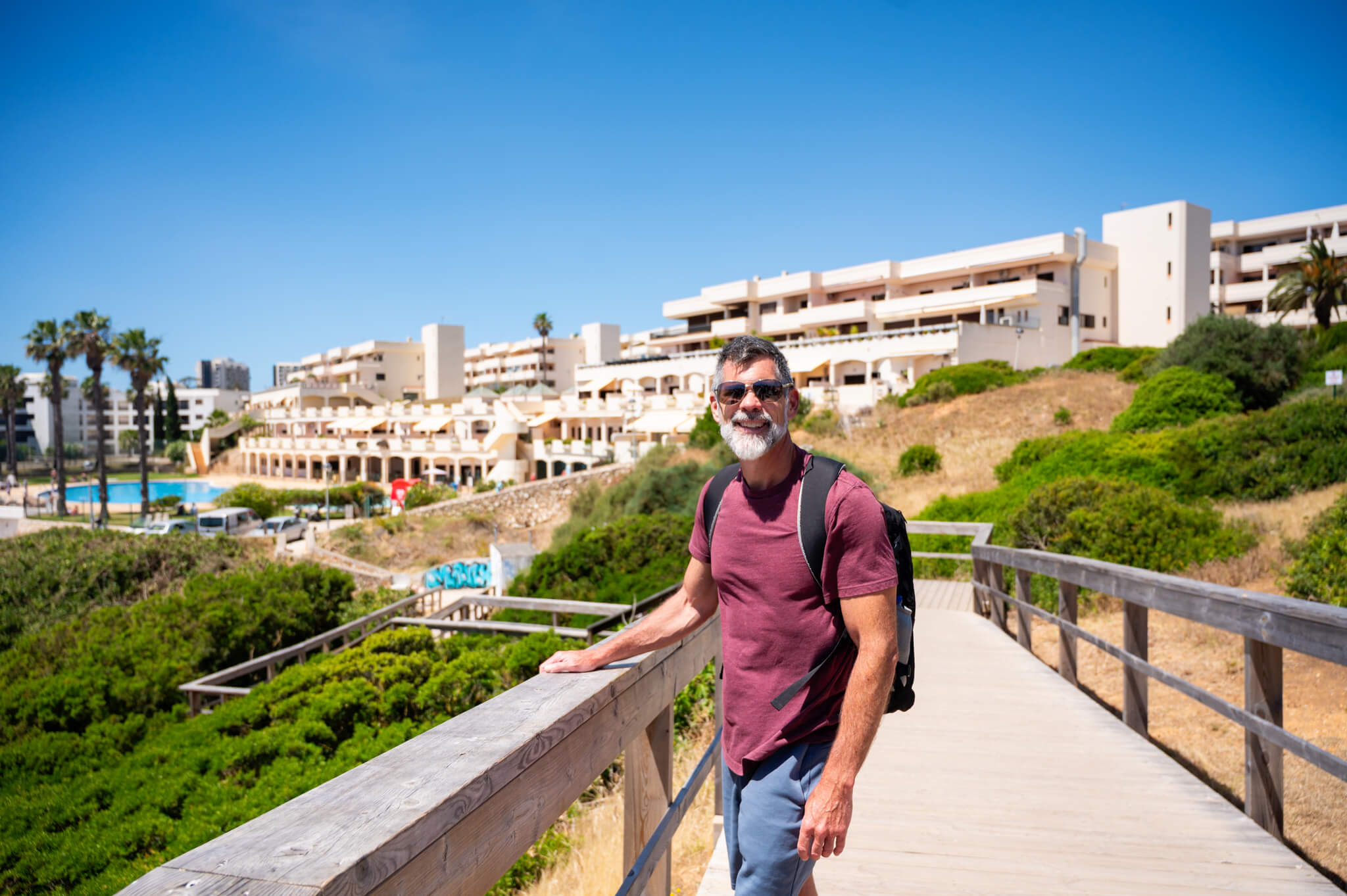 Matt on the Lagos coastal boardwalk