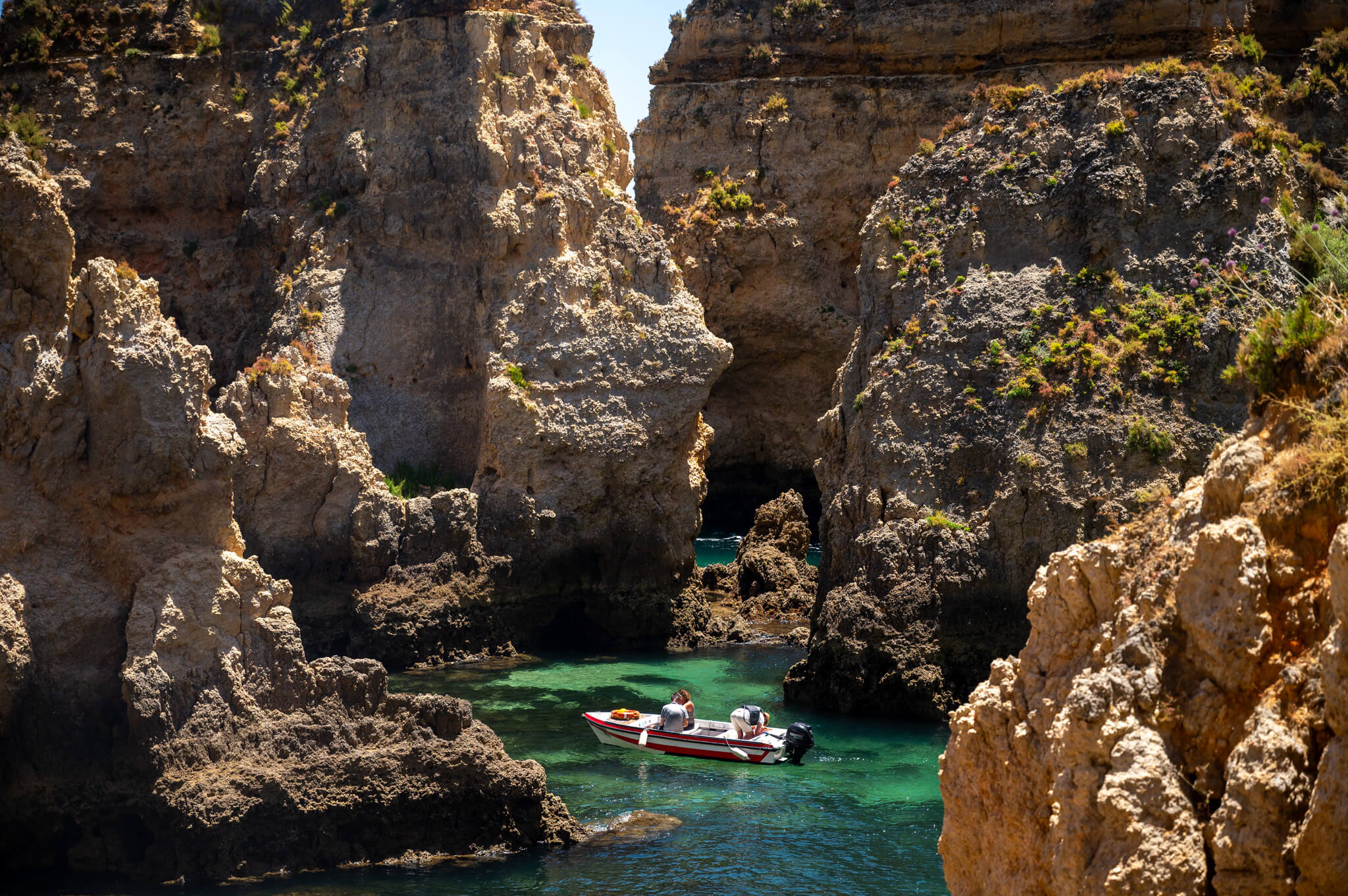 grotto tours at Ponta da Piedade in the Algarve