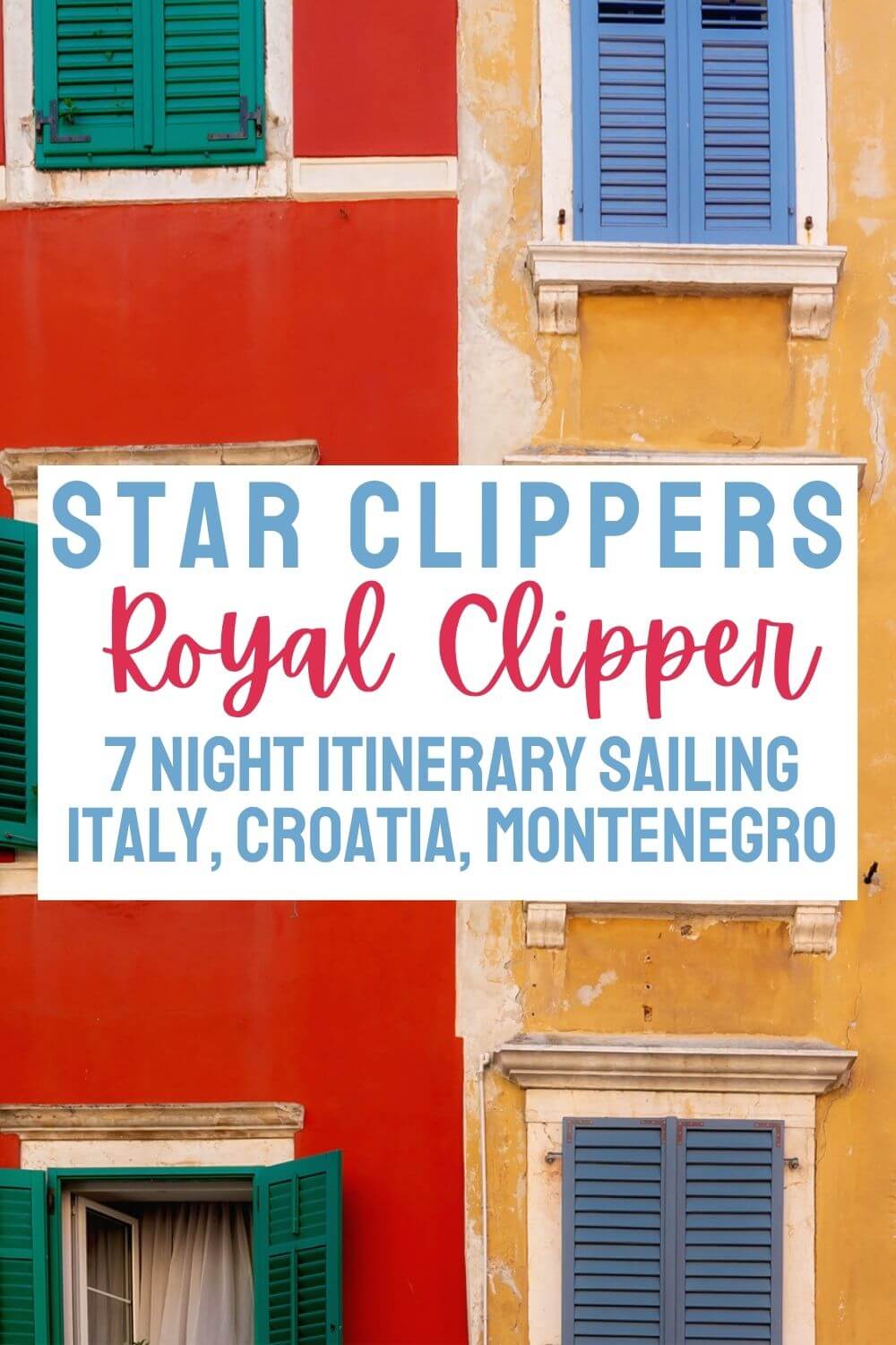 Star Clippers Royal Clipper Adriatic Sea Sailing Croatia Montenego Italy Itinary