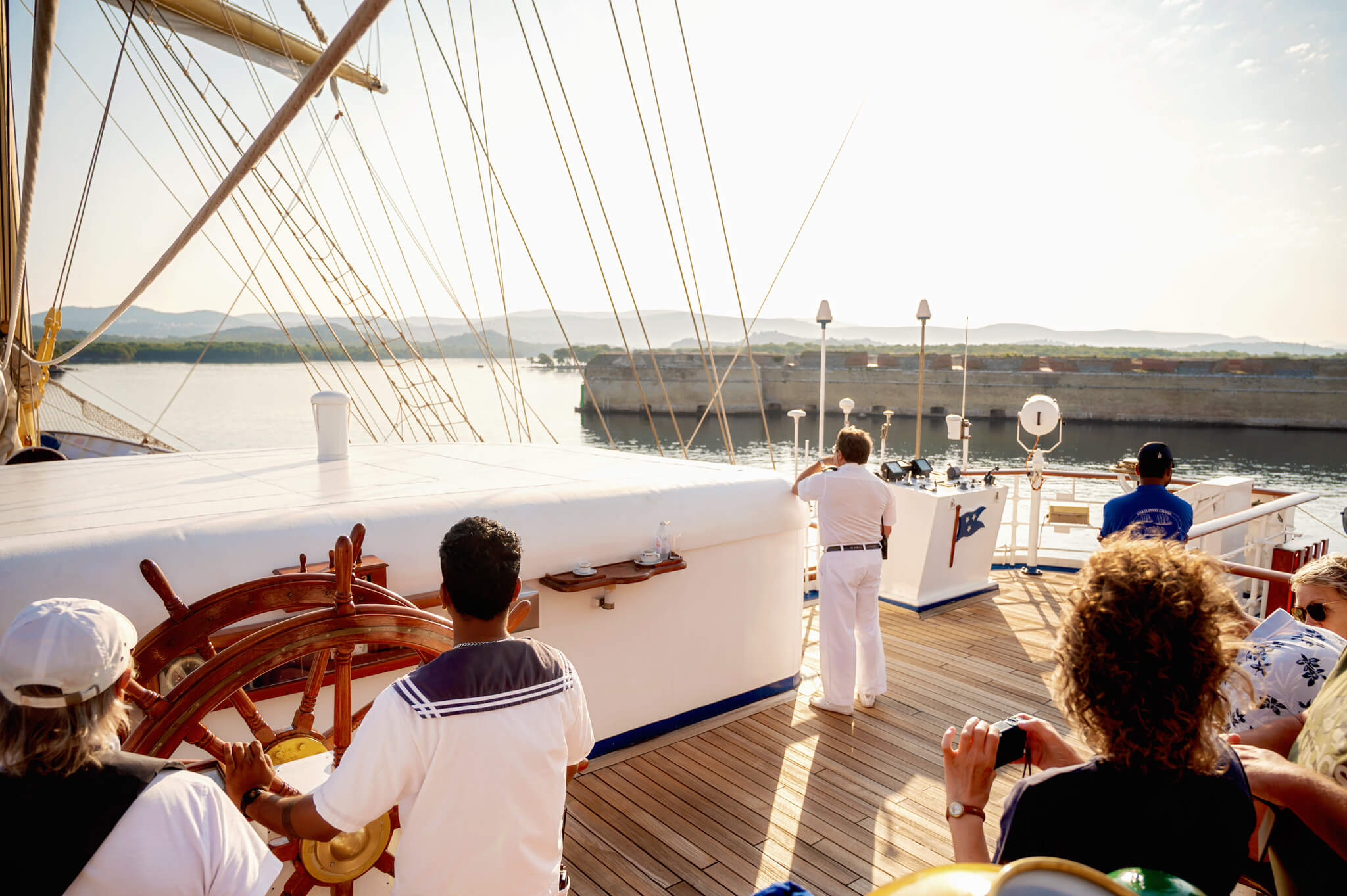 Sailing into Sibenik Croatia