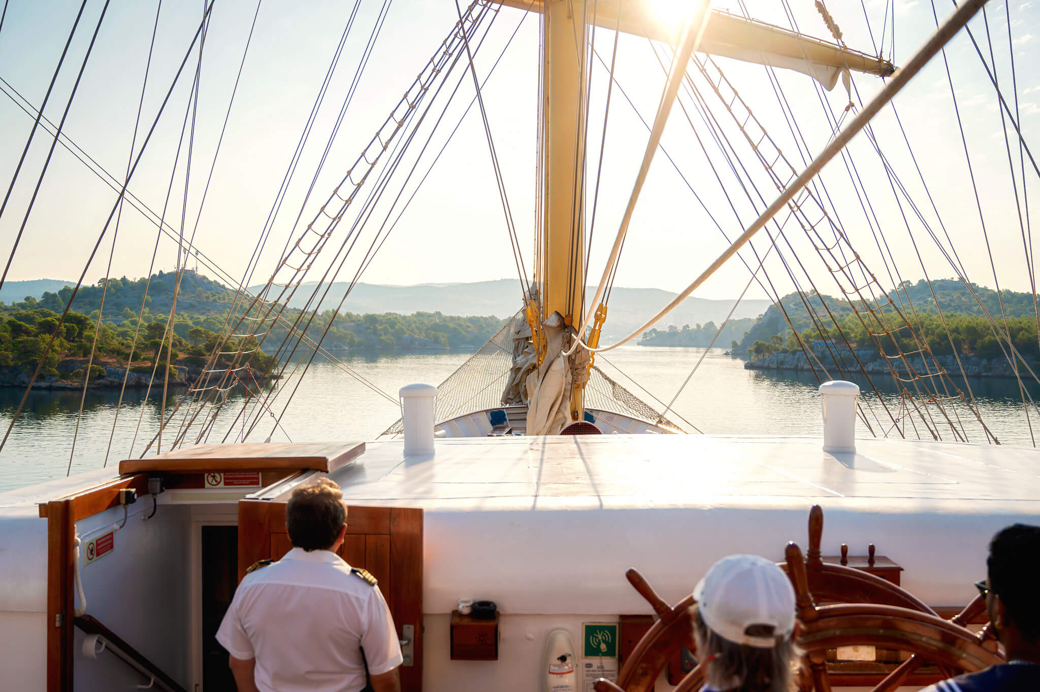 Star Clippers Royal Clipper Day 2 Sailing into Sibenik Croatia