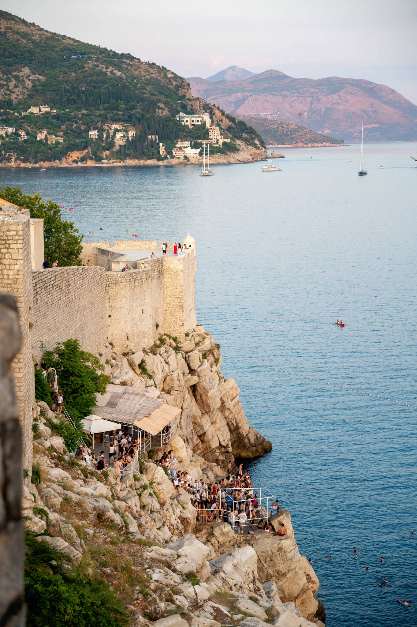 Buza Bar Dubrovnik Croatia at Sunset