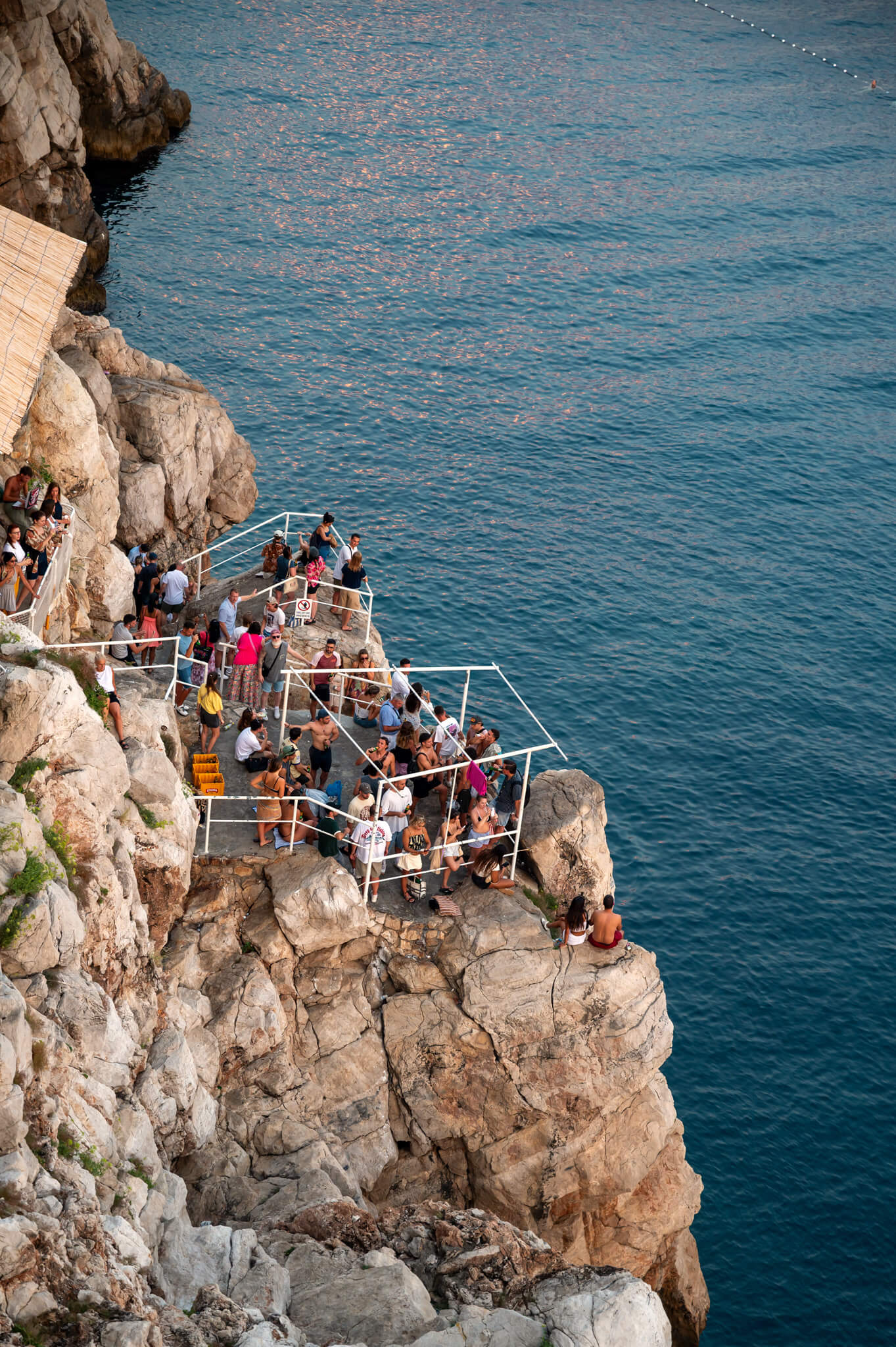 Buza Bar Dubrovnik Croatia at Sunset