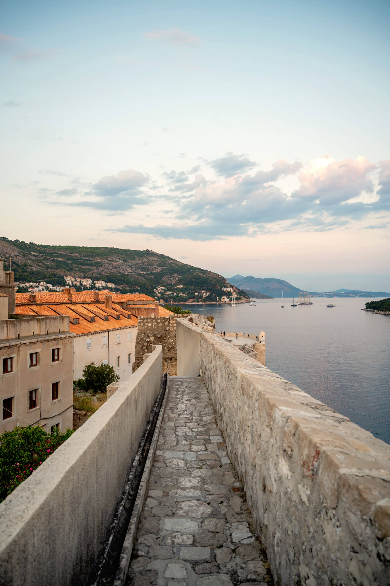 Walking the walls in Dubrovnik Croatia