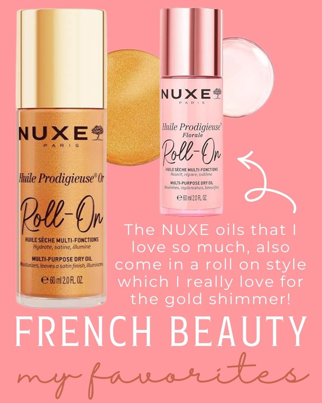 NUXE roll on oil French Beauty Products