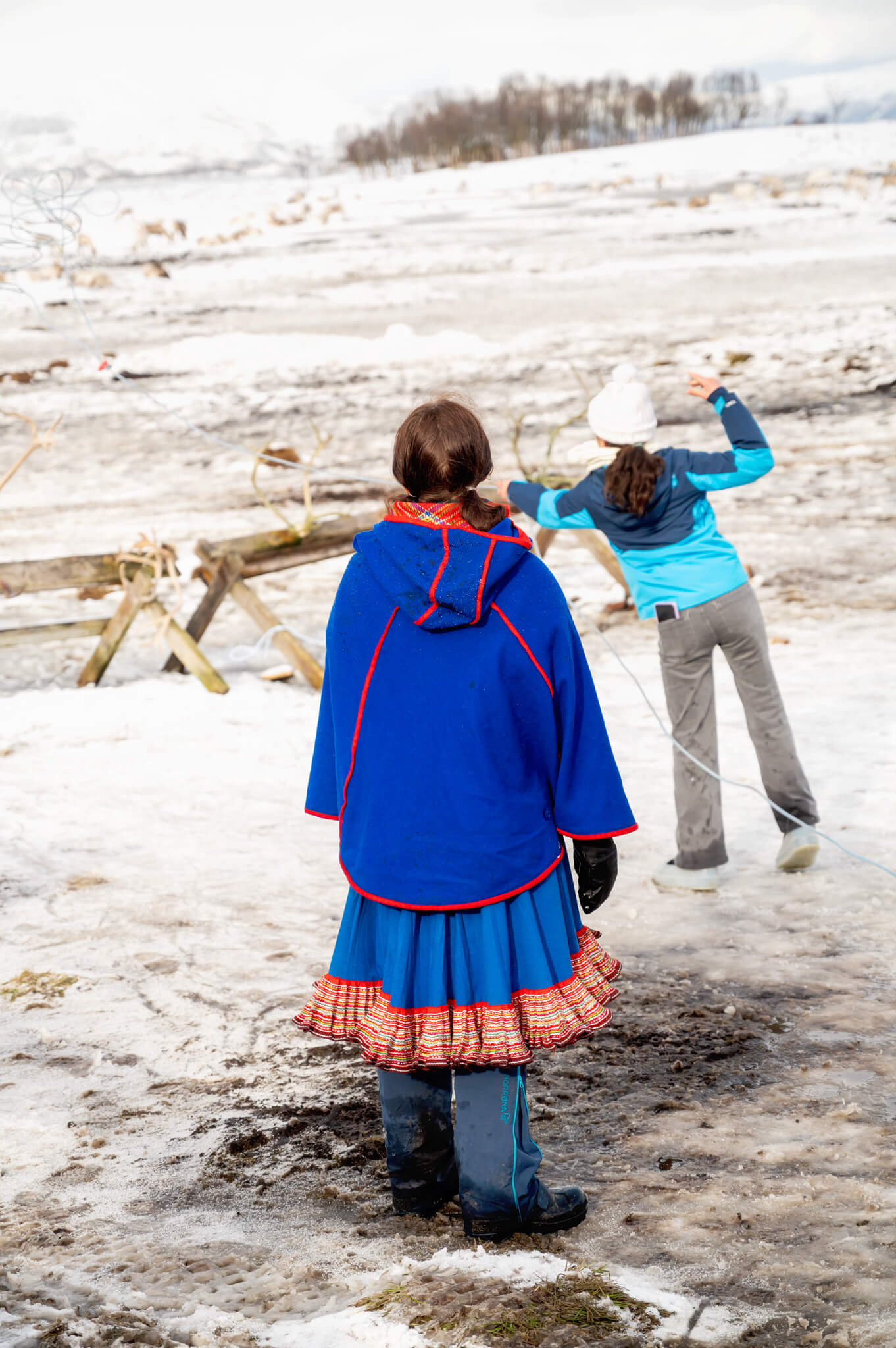 Tromso Norway 55 • Our Little Lifestyle Roping antlers at the Tromso Arctic Reindeer Feeding Experience