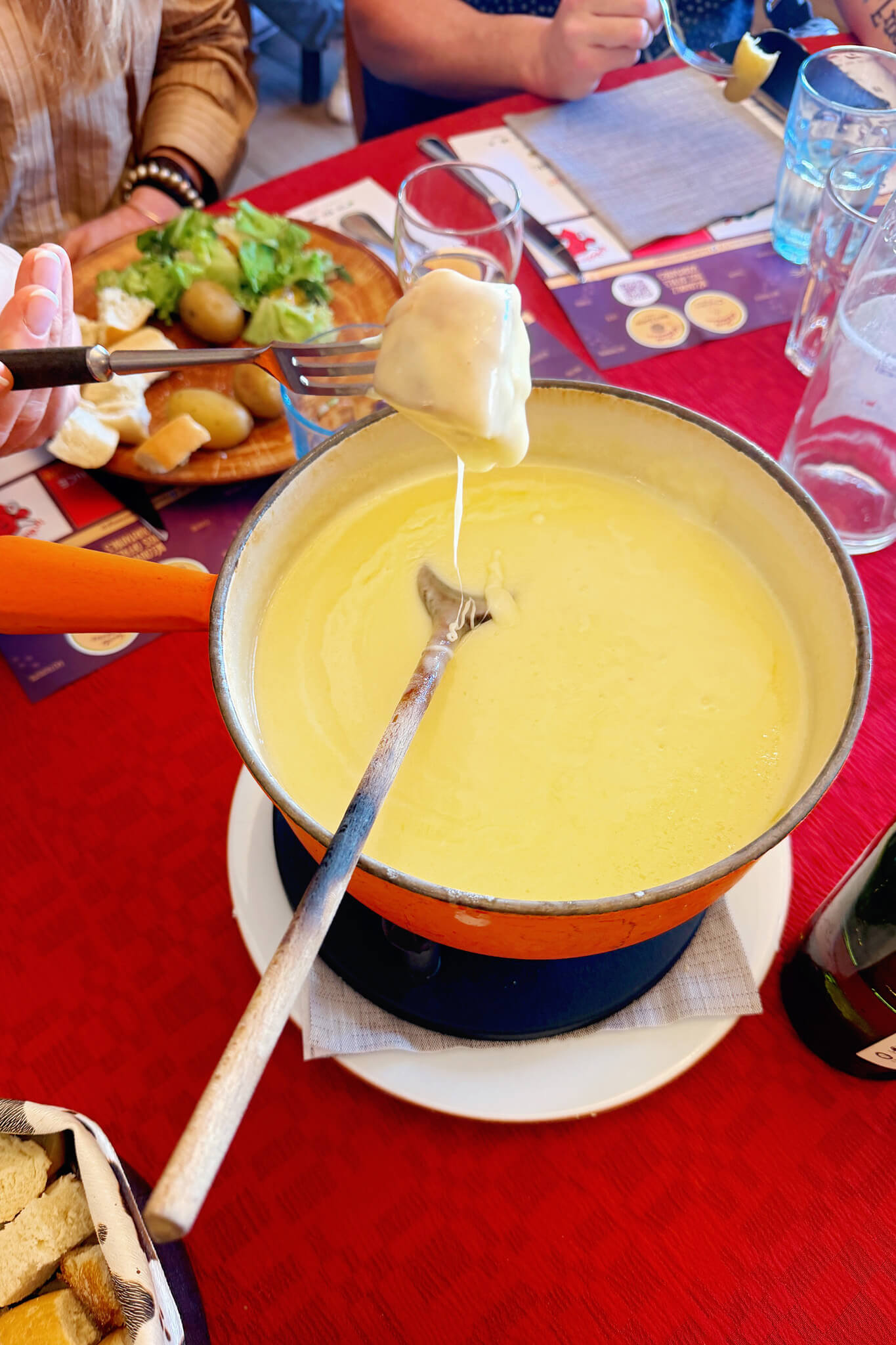 Comte Cheese Fondue in France