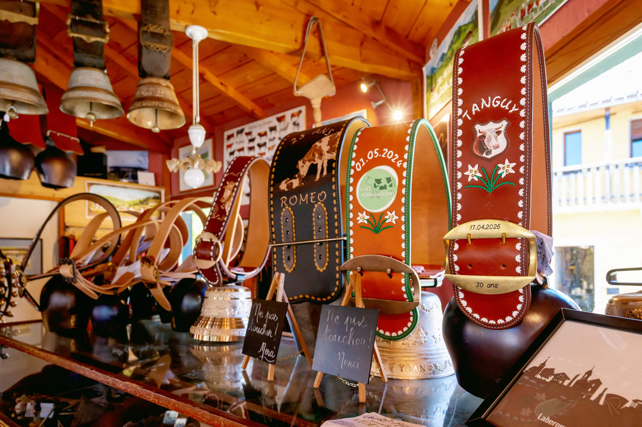 bell making shop in Comte region
